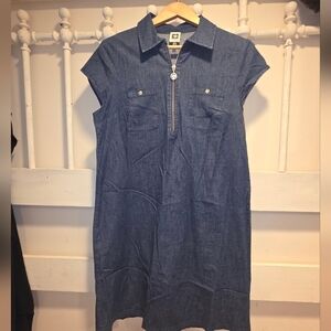 Casual Blue Denim Dress